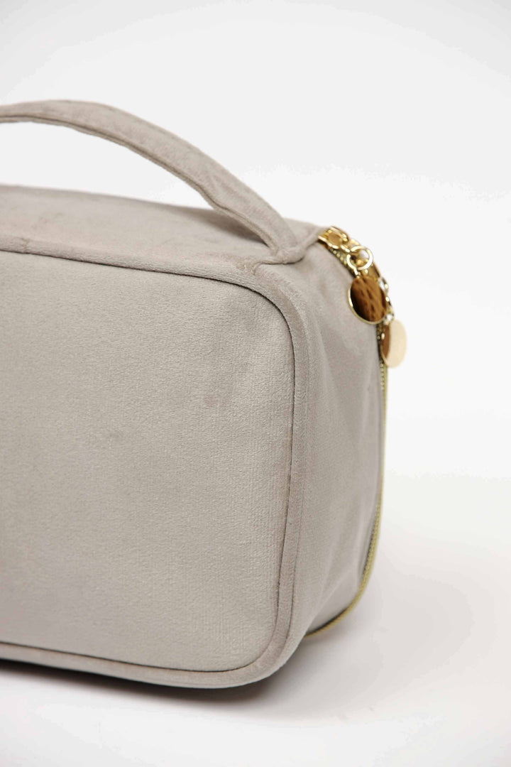 Women Light Beige Vanity Bag