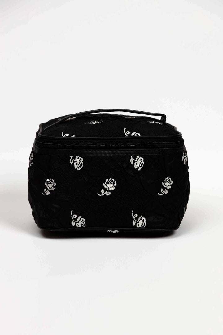 Women Black Vanity Bag