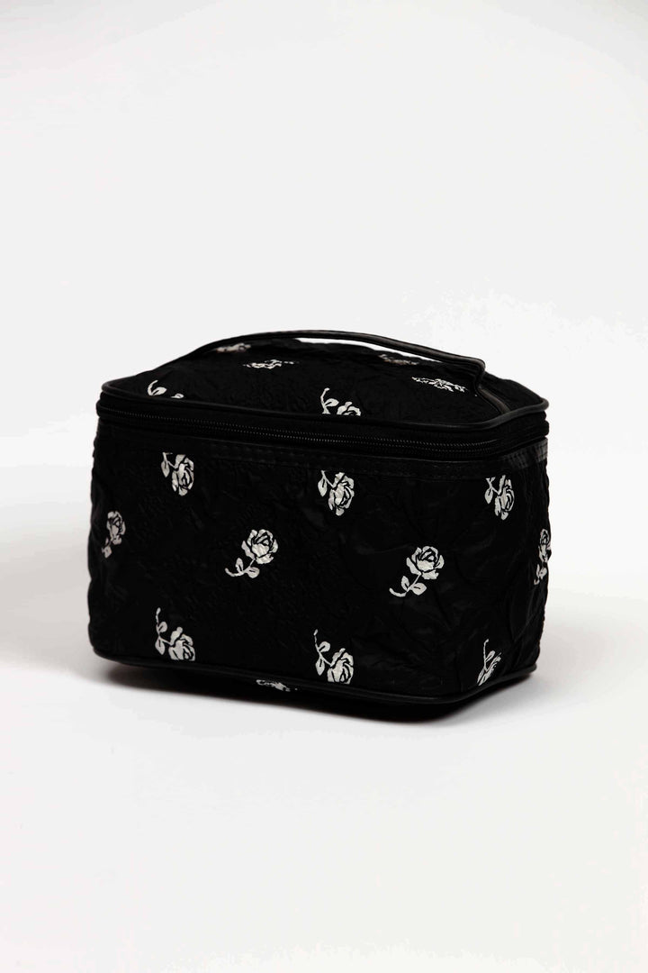 Women Black Vanity Bag