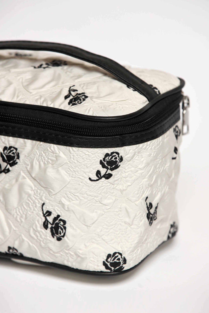 Women White Vanity Bag