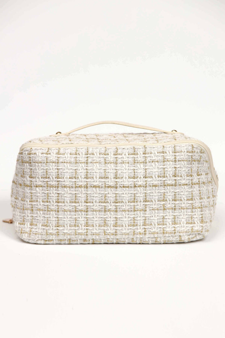 Women White Vanity Bag