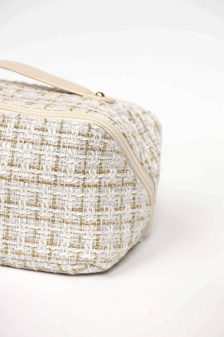 Women White Vanity Bag