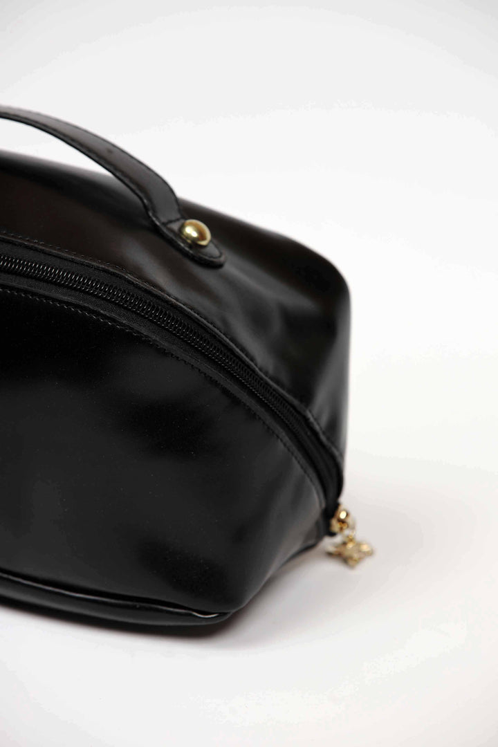 Women Black Vanity Bag