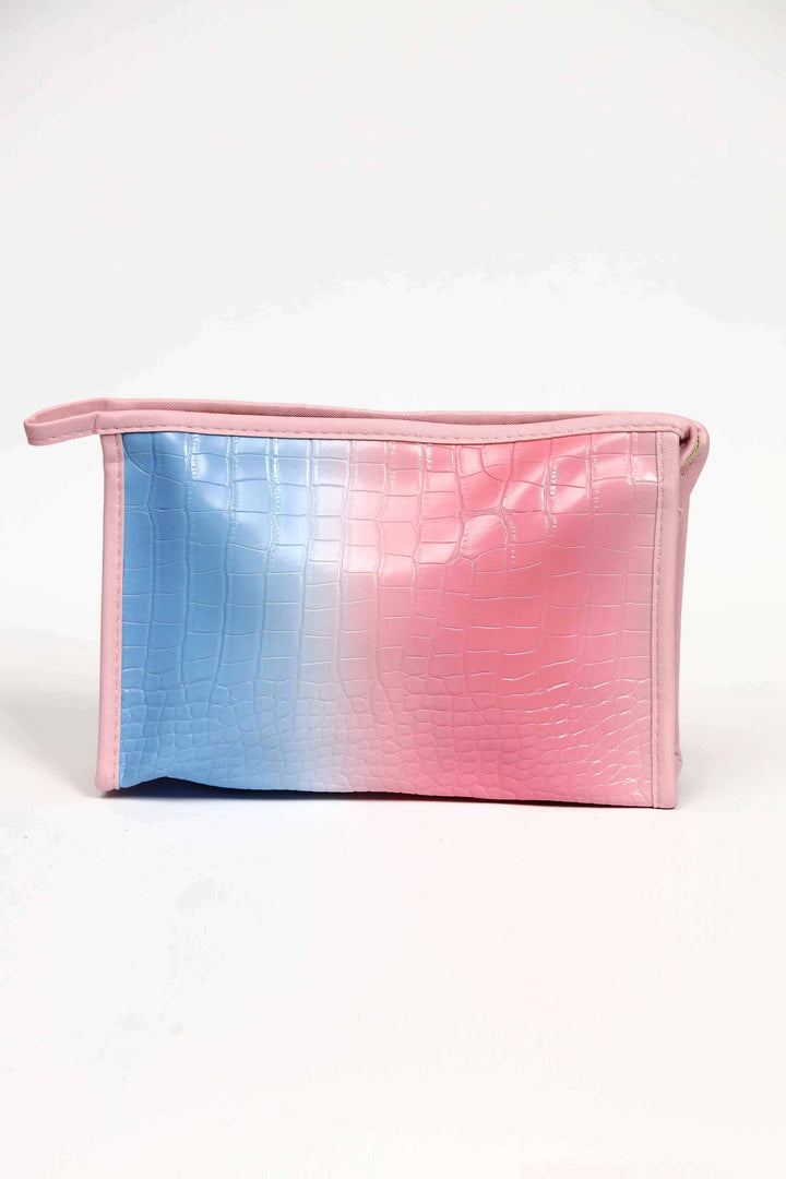 Women Pink & Blue Vanity Bag