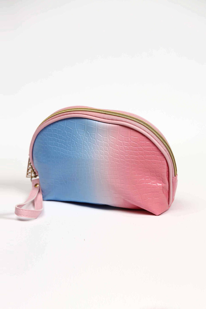 Women Pink & Blue Vanity Bag