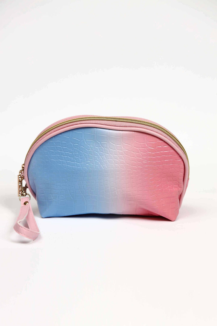 Women Pink & Blue Vanity Bag