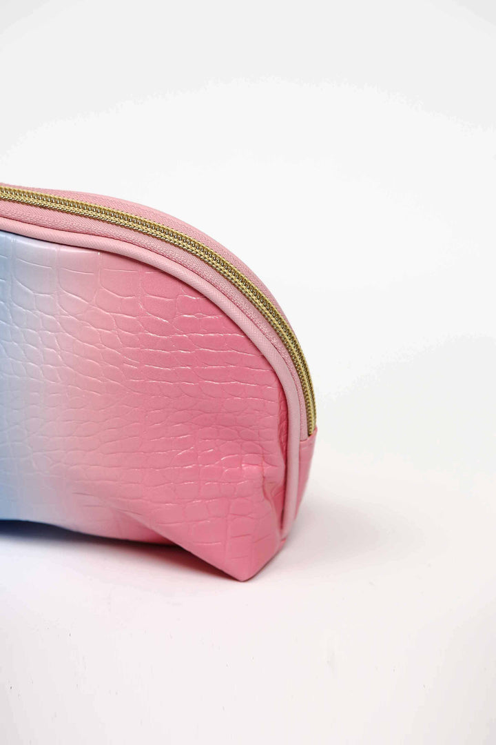 Women Pink & Blue Vanity Bag