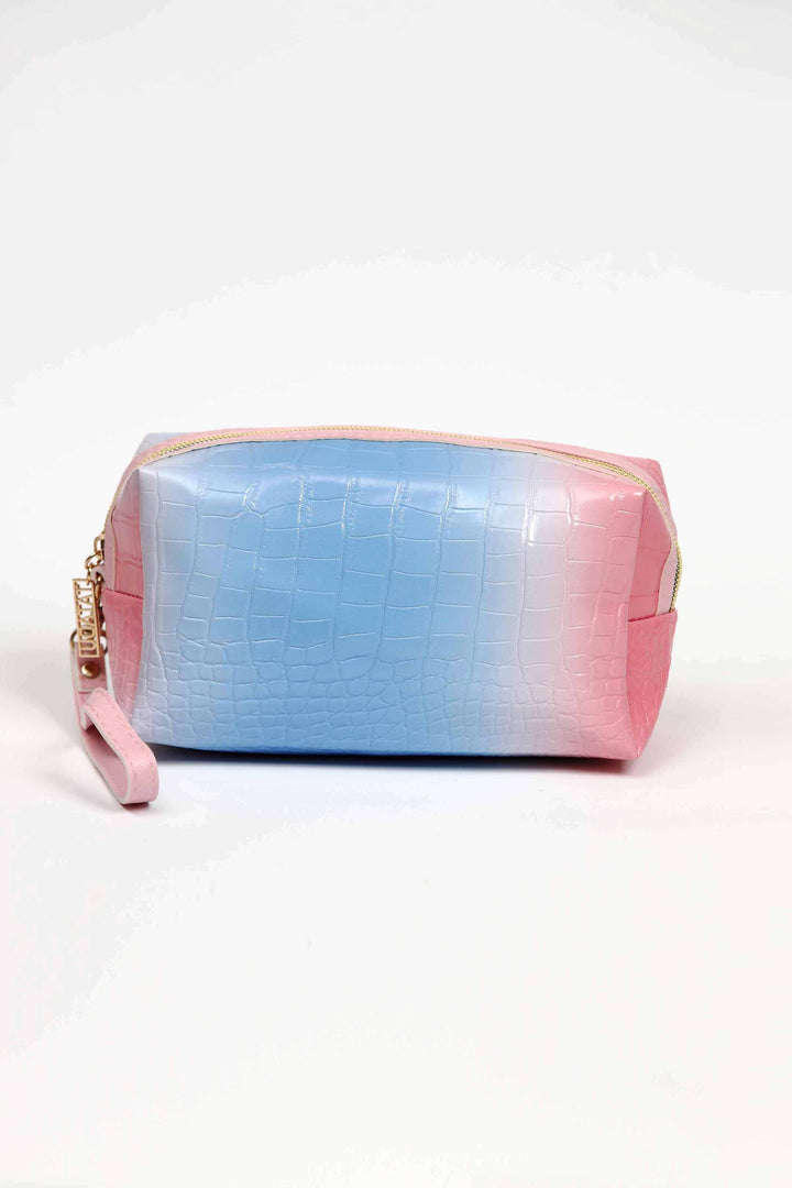 Women Pink & Blue Vanity Bag