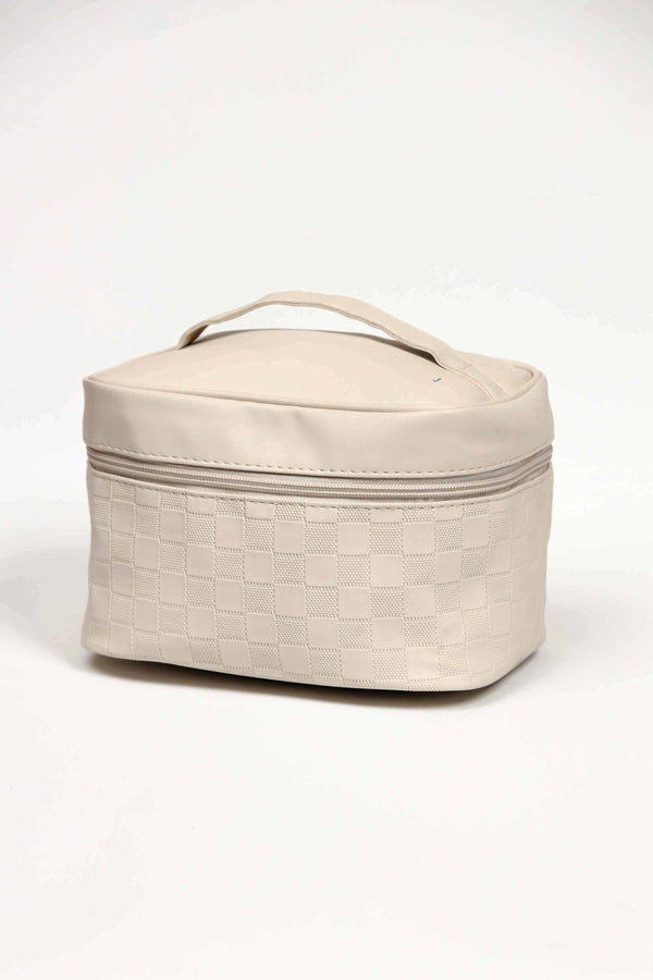 Women White Vanity Bag