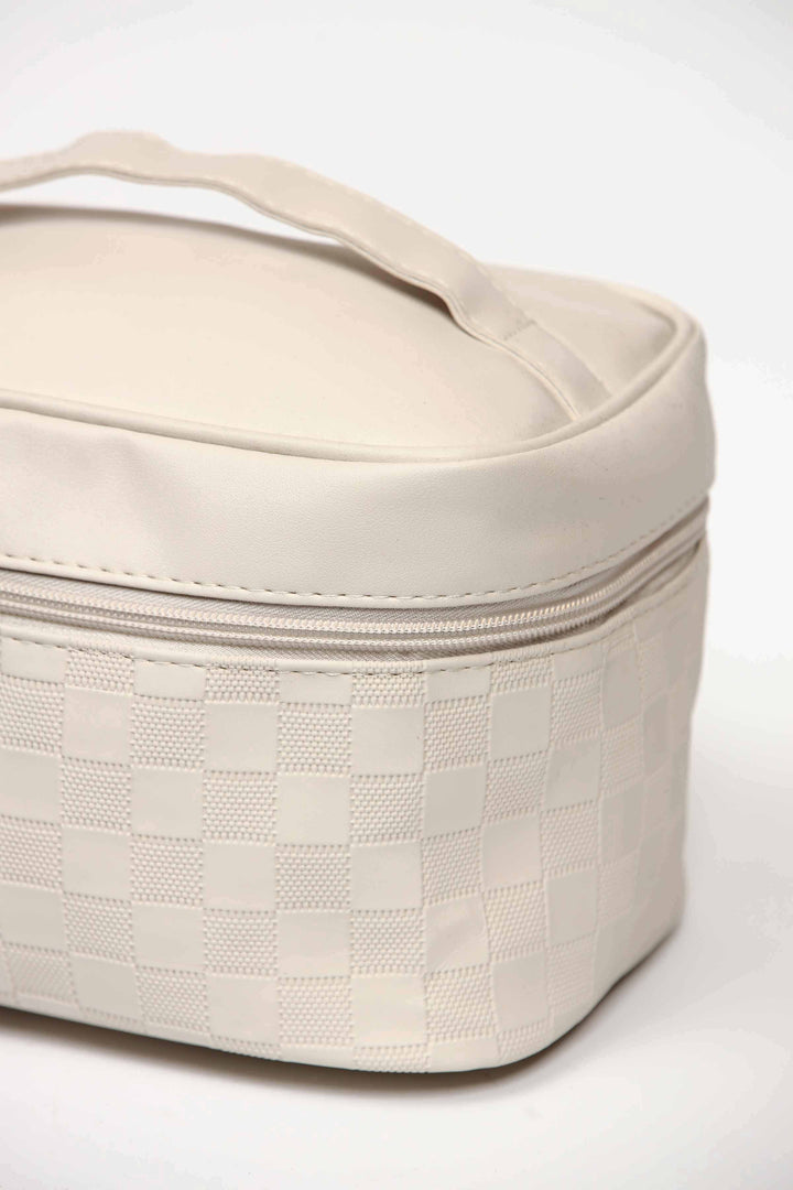 Women White Vanity Bag