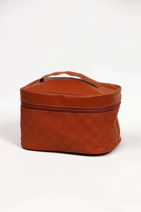 Women Brown Vanity Bag