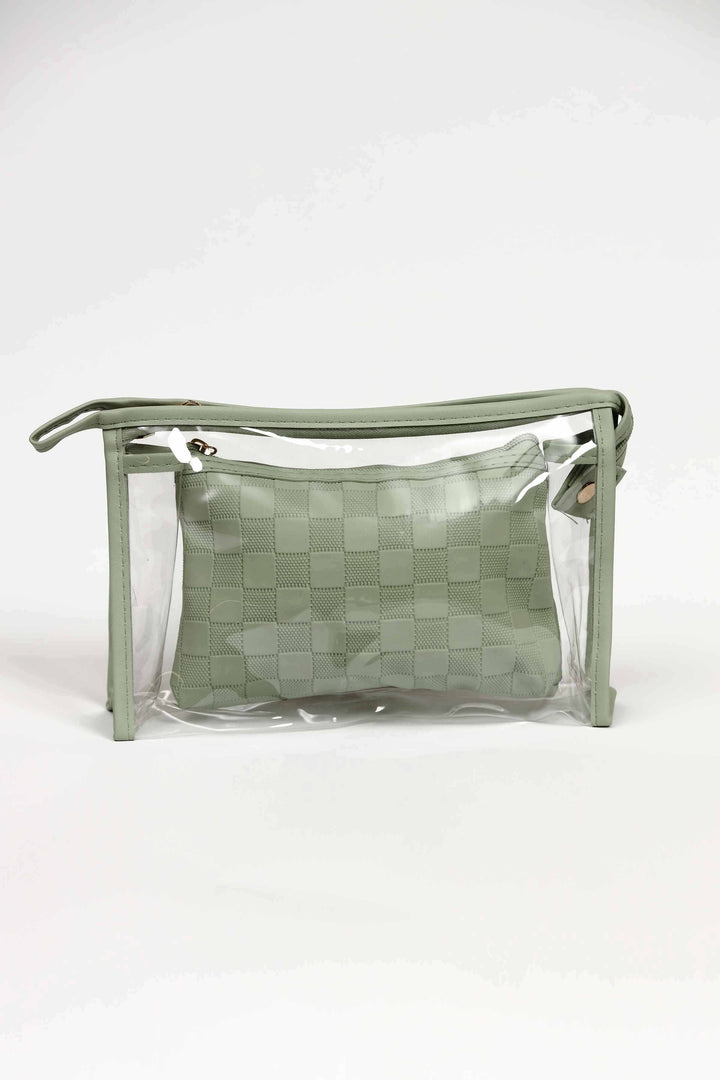 Women Green Vanity Bag