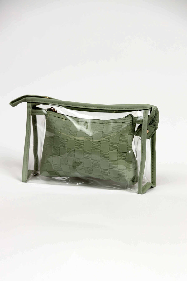 Women Green Vanity Bag