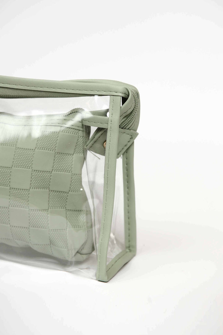 Women Green Vanity Bag