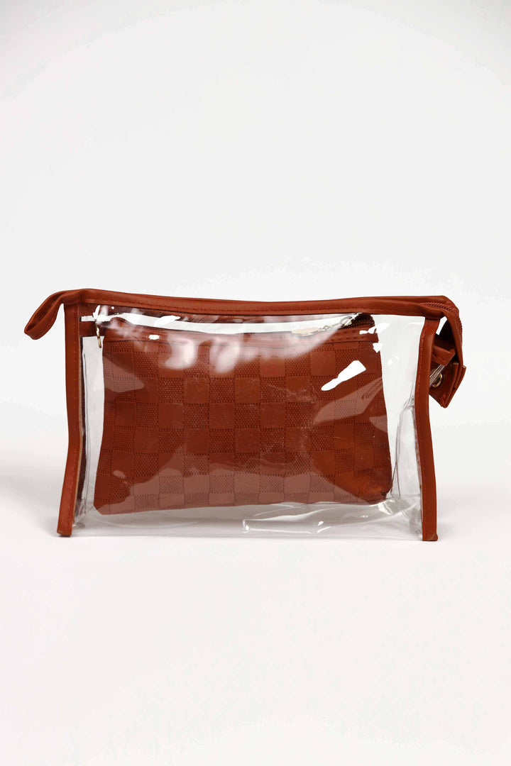 Women Brown Vanity Bag