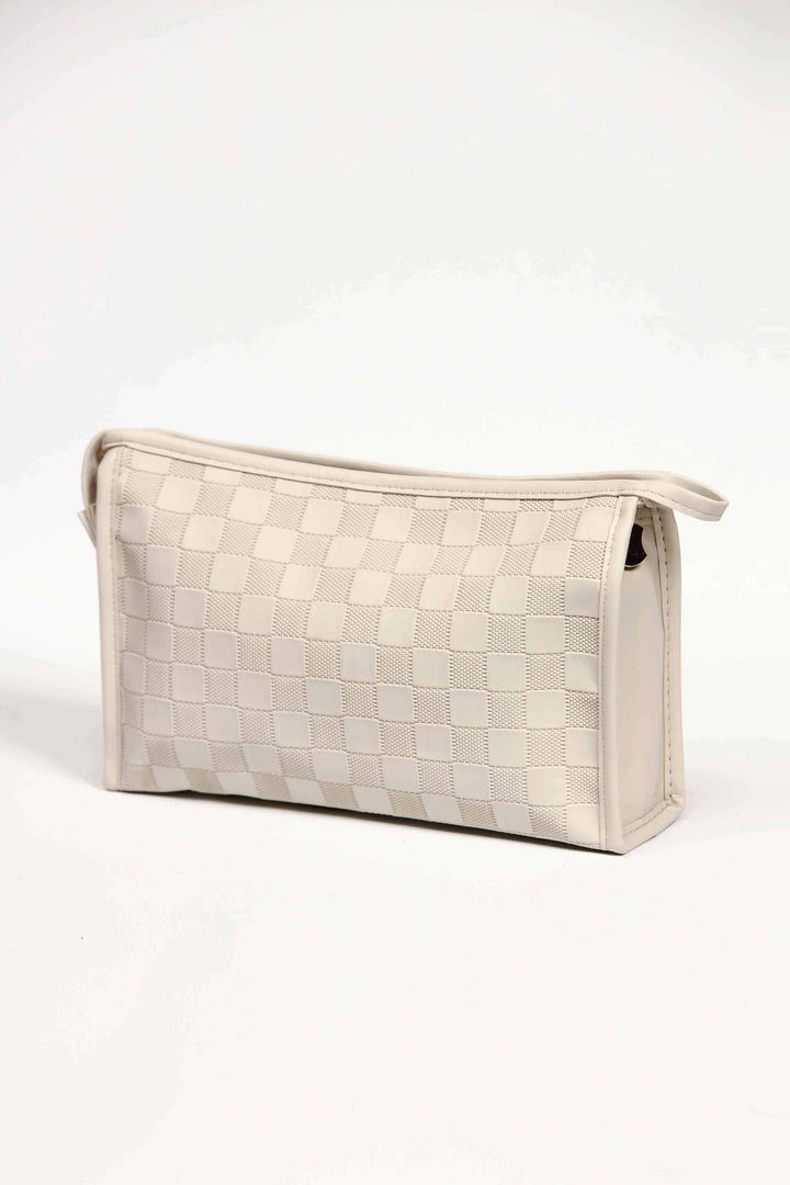 Women White Vanity Bag