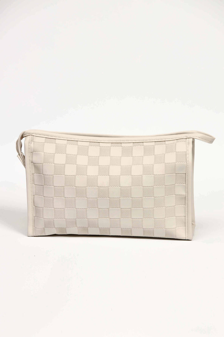 Women White Vanity Bag