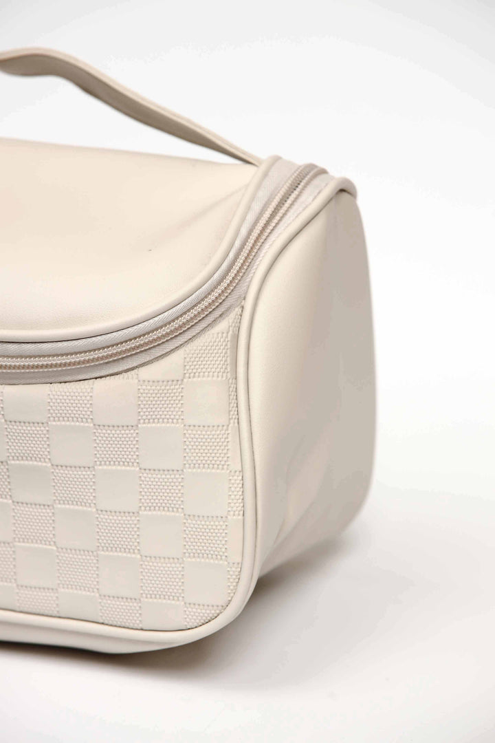 Women White Vanity Bag