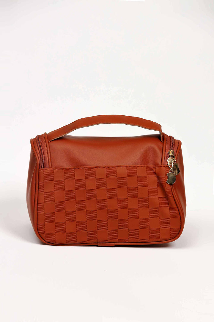 Women Brown Vanity Bag