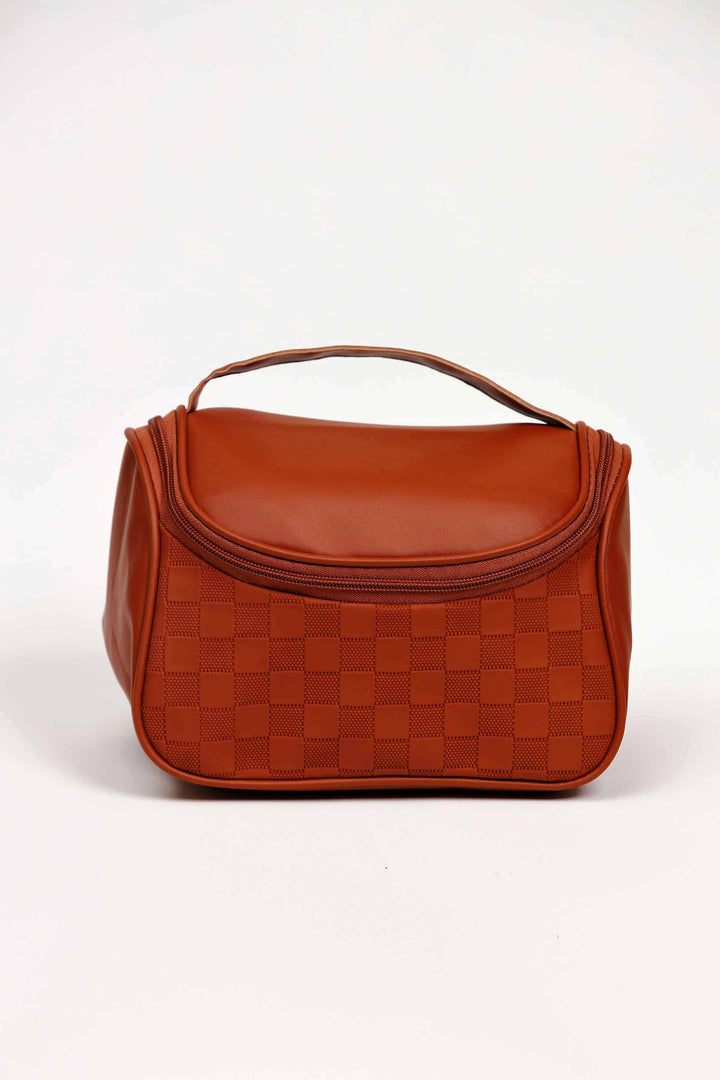 Women Brown Vanity Bag