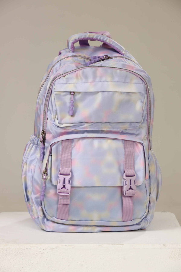 Women Multi Purple Back Pack