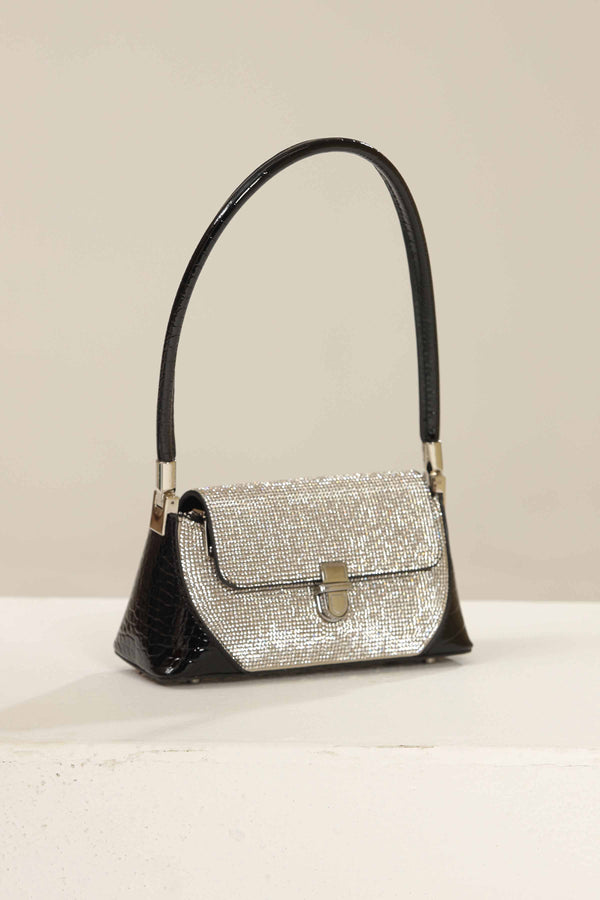 Women Black & White Shoulder Bag