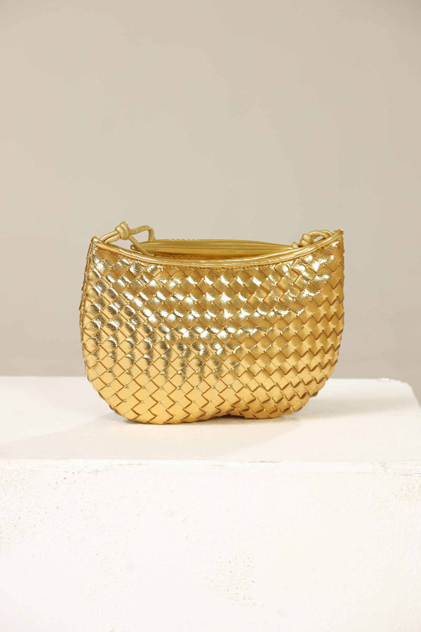 Women Gold Hand Bag