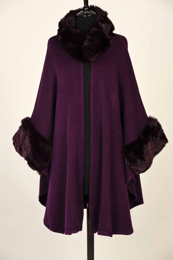 Purple Cape Shawl