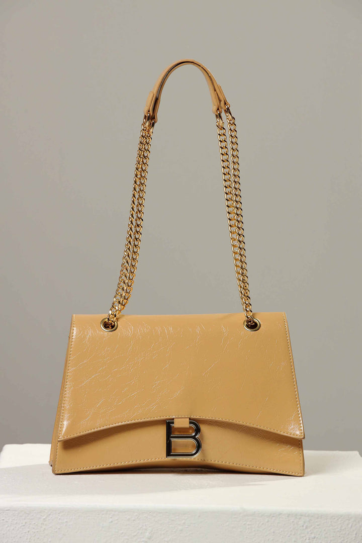 Women Beige Shoulder Bag