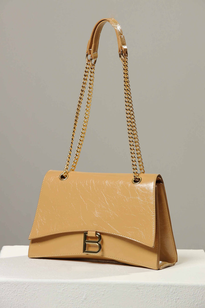 Women Beige Shoulder Bag