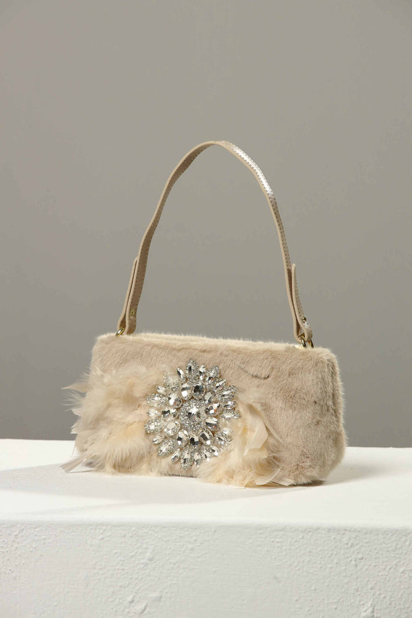 Women Beige Clutch