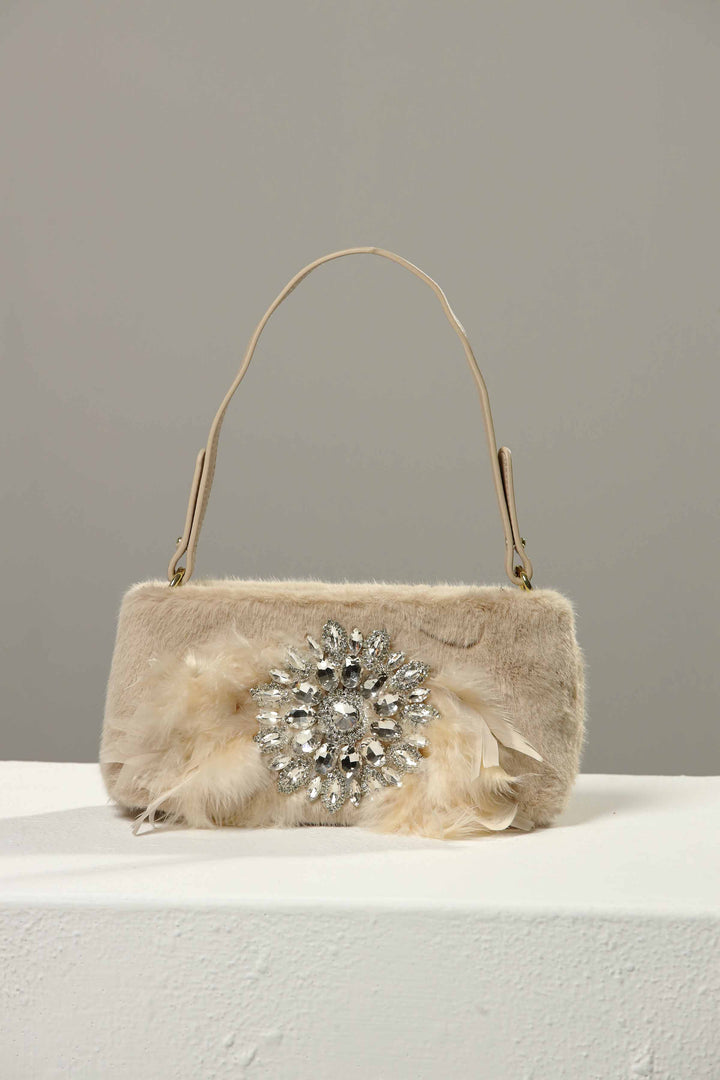 Women Beige Clutch