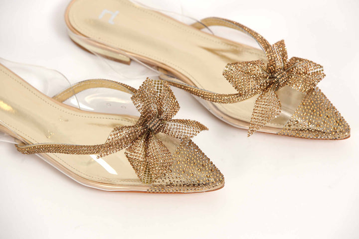 Women Golden Brown Sandals