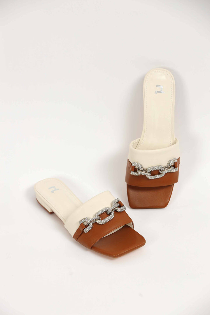 Women Beige Chappal