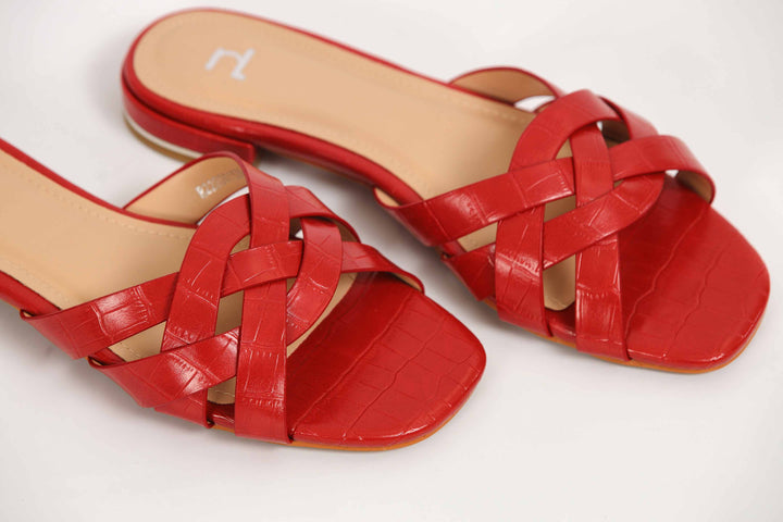 Women Red Chappal