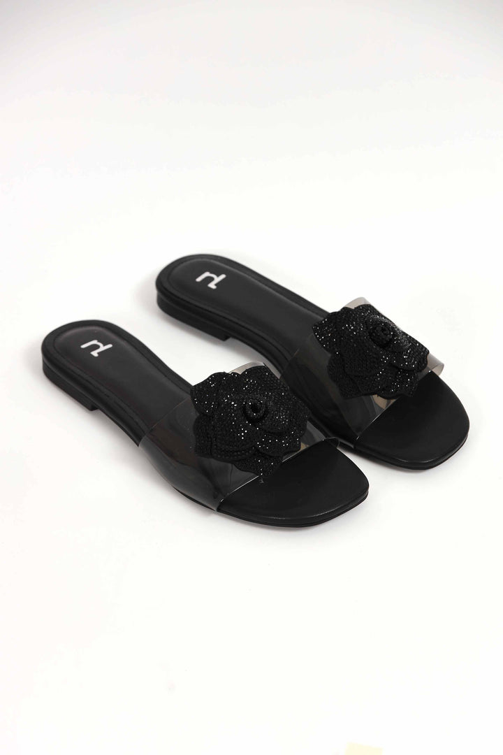 Women Black Chappal