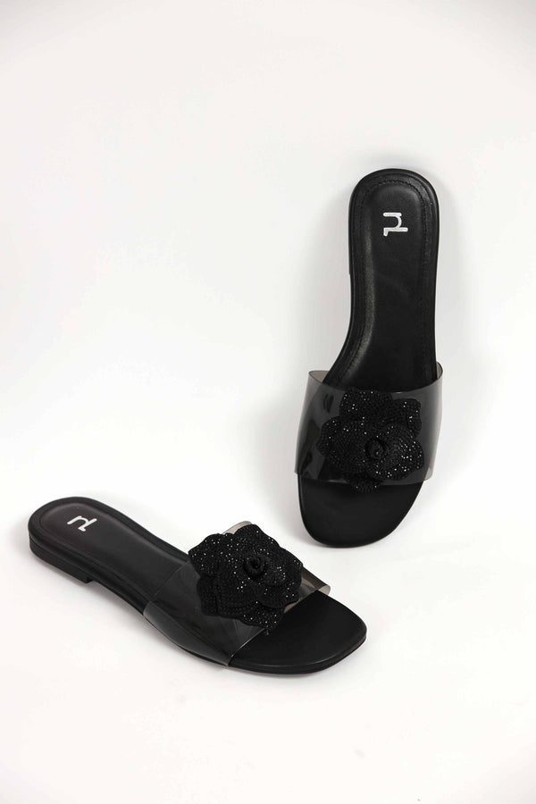 Women Black Chappal