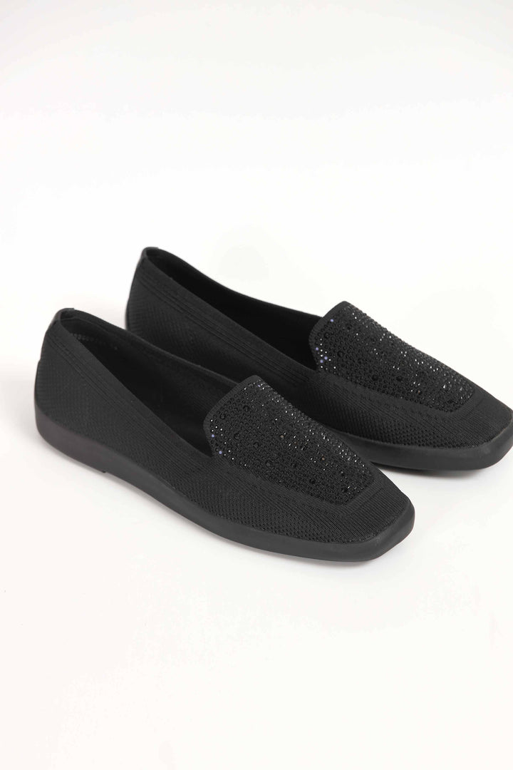 Women Black Loafers