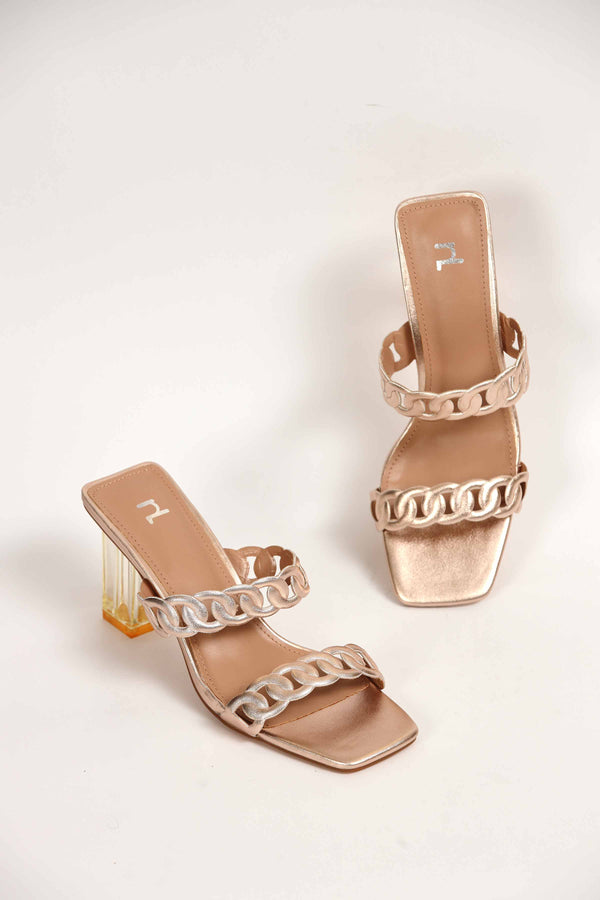 Women Champagne Chappal