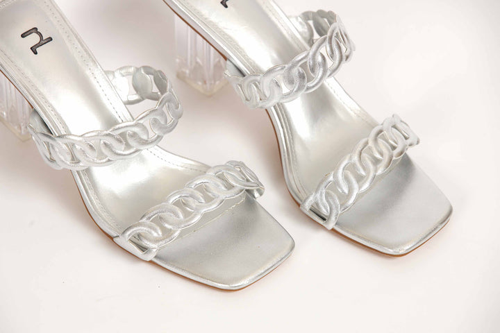 Women Silver Chappal