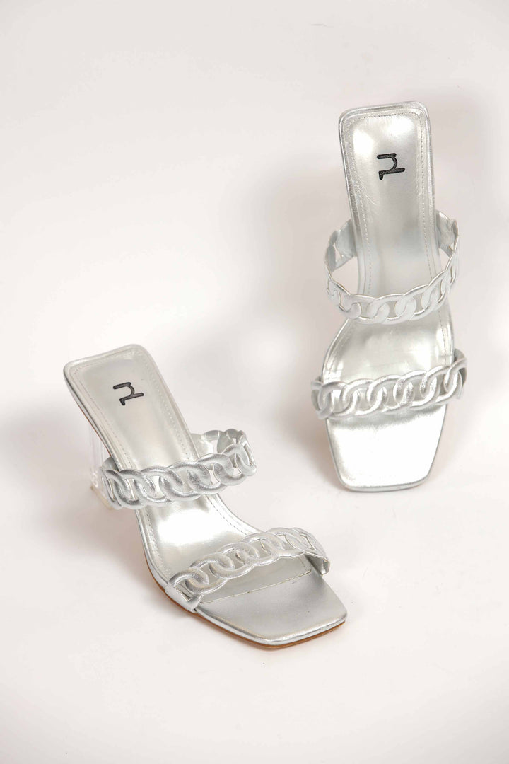 Women Silver Chappal