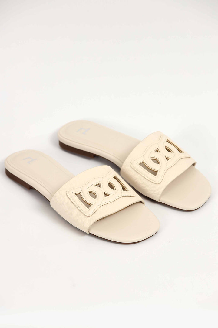 Women White Chappal