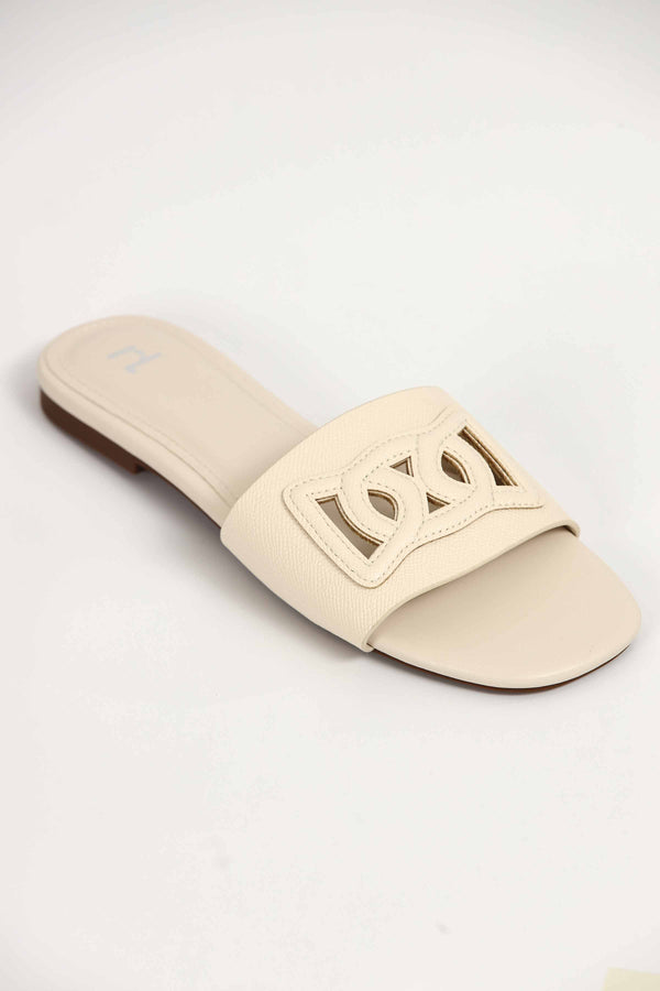 Women White Chappal