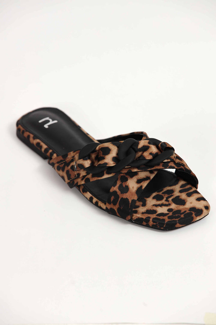 Women Leopard Chappal