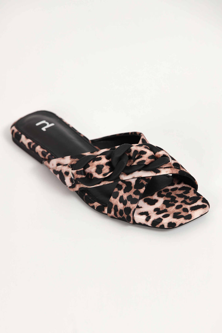 Women Light Leopard Chappal