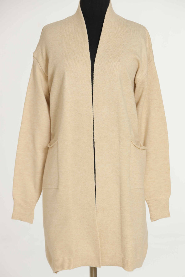 Women Beige Long Sweater