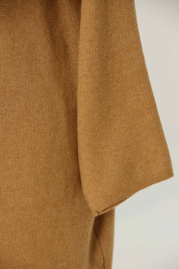 Women Gold Long Sweater