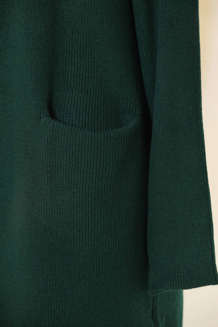 Women Green Long Sweater