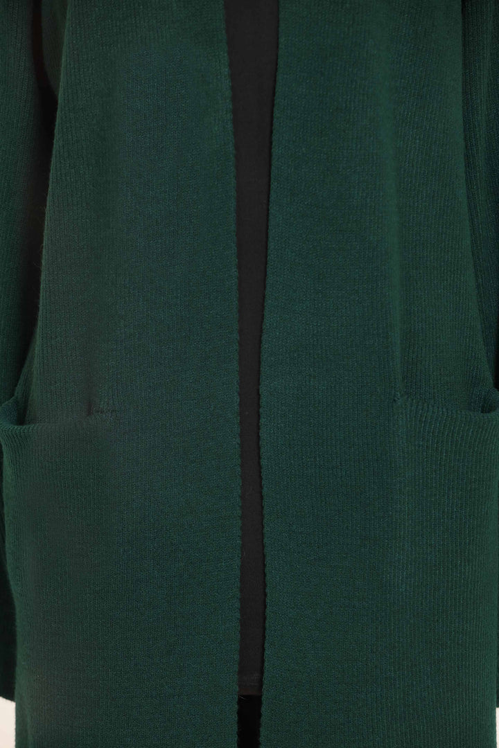 Women Green Long Sweater