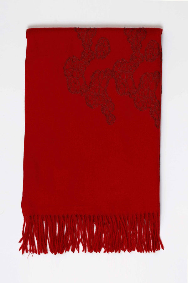 Red Women Shawl